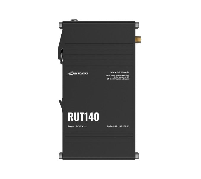 Teltonika RUT140 Industrial Ethernet Router, Wi-Fi 4, 1x3-Pin Power Connector, Integrated DIN rail bracket, Remote Management, PSU excluded By Teltonika - Buy Now - NZ $151.01 At The Tech Geeks New Zealand