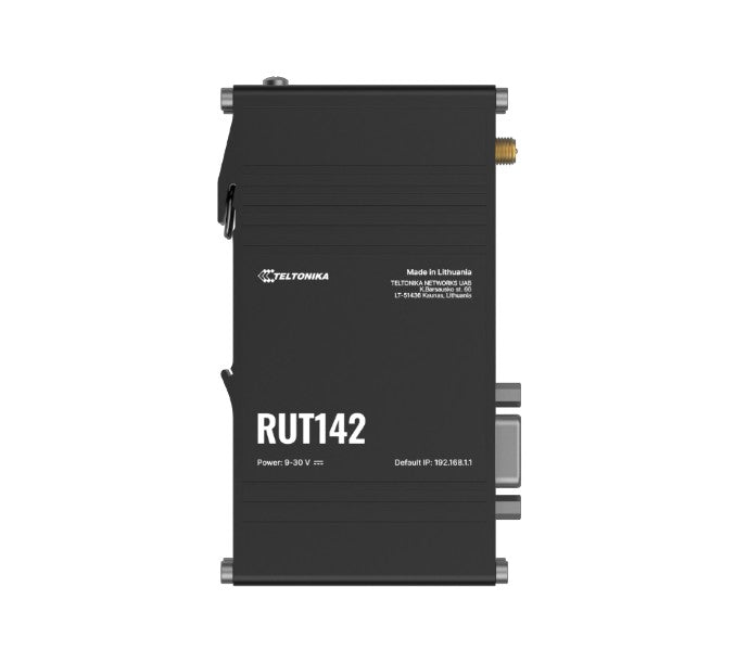 Teltonika RUT142 Industrial Router, Wi-Fi 4, RS232 for Serial Communication, Integrated DIN Rail Bracket, 3-Pin Power Connector, PSU excluded By Teltonika - Buy Now - NZ $134.64 At The Tech Geeks New Zealand