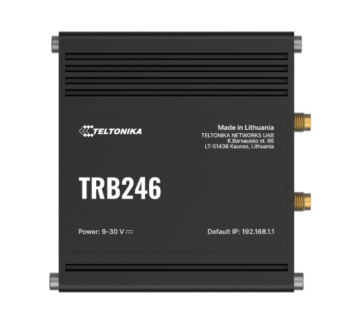 Teltonika TRB246 Industrial IoT Gateway, 4G/LTE(Cat 4), Dual SIM, Auto-Failover, Backup WAN, Supports DNP3, DLMS, Modbus, PSU excluded By Teltonika - Buy Now - NZ $454.08 At The Tech Geeks New Zealand