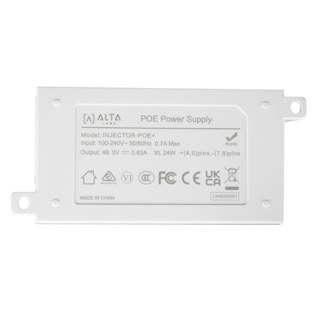INJECTOR-POE+-AU Alta Labs PoE+ Injector (4)