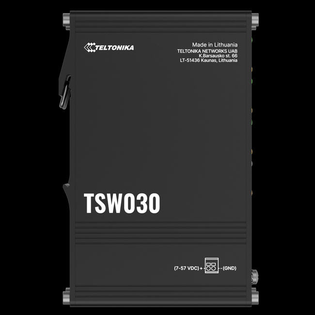 Teltonika TSW030 8-PORT ETHERNET SWITCH, 2-PIN Power Input, 10/100 Mbps,Integreated DIN Rail (Plug&Play Deployment), Supports auto MDI/MDIX crossover By Teltonika - Buy Now - NZ $106.66 At The Tech Geeks New Zealand