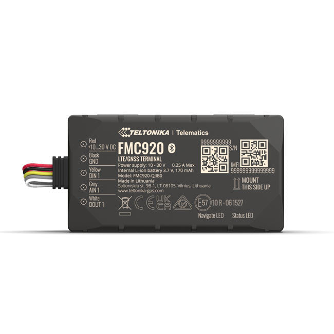 Teltonika Most Popular Compact 4G LTE Cat 1 Model for Basic Tracking - Reliable 4G (LTE Cat 1) connection with fallback to 2G