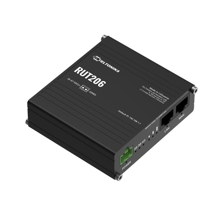 Teltonika RUT206 Industrial 4G Router, Cat 4, RS232 & RS485 for serial communication, 2-PIN POWER INPUT, Active and Passive PoE inputs By Teltonika - Buy Now - NZ $337.92 At The Tech Geeks New Zealand
