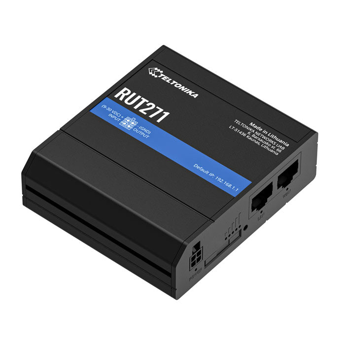 Teltonika RUT271 Redcap 5G Router, Instant LTE Failover, Backward Compatible with 4G LTE Cat 4, Low Latency, High Capacity, PSU included By Teltonika - Buy Now - NZ $725.47 At The Tech Geeks New Zealand