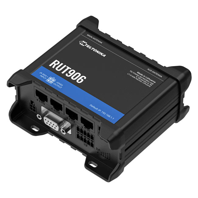 Teltonika RUT906 Industrial Cellular Router, Dual-SIM Cellular 4G LTE, WAN Failover, with 4x Ethernet Ports, PSU included (3)