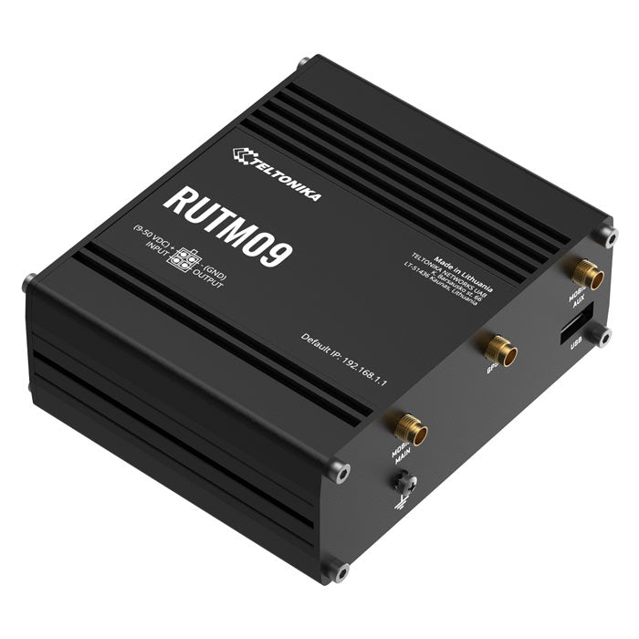Teltonika RUTM09 wireless 4G LTE, 2 SIM cards, 4 x RJ45 ports, 10/100/1000 Mbps, PSU included (2)