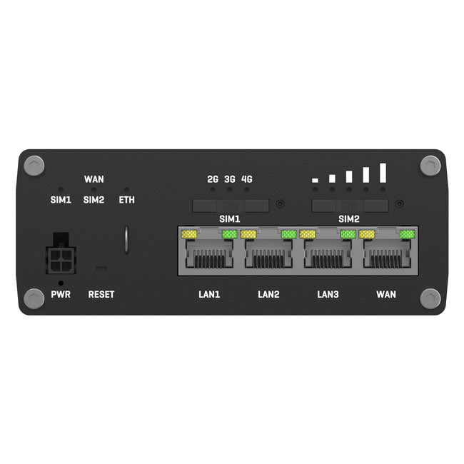 Teltonika RUTM09 wireless 4G LTE, 2 SIM cards, 4 x RJ45 ports, 10/100/1000 Mbps, PSU included (3)