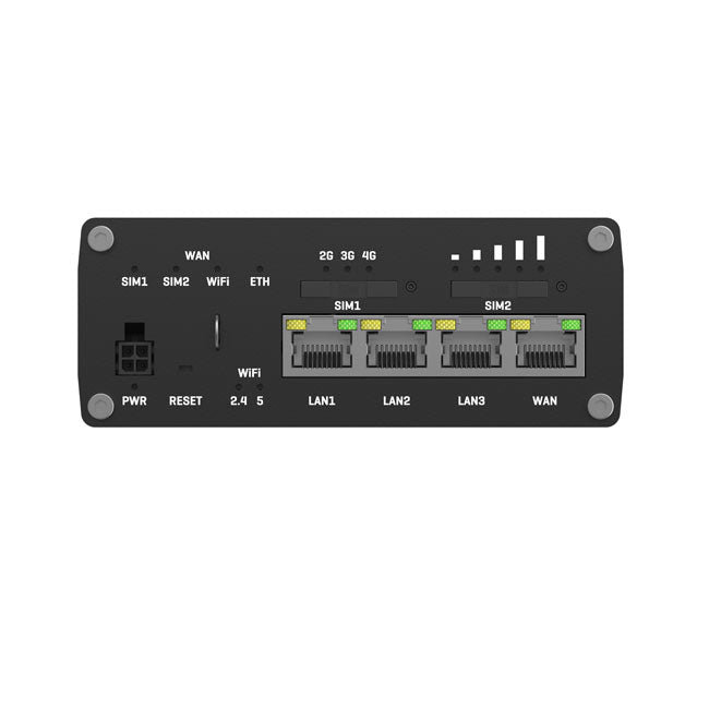 Teltonika RUTM11 Industrial 4G LTE Dual-band Wi-Fi, 4 x Gigabit RJ45 ports, USB, and up to 128 tag/port-based VLANs, PSU incl (4)