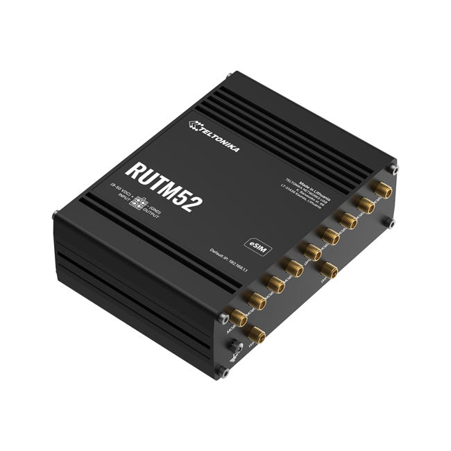 Teltonika RUTM52 Dual 5G Router, 5G dual SIM/ESIM cellular, 5 Gigabit Ethernet ports, Backward compatible with 4G(LTE Cat 20) (3)