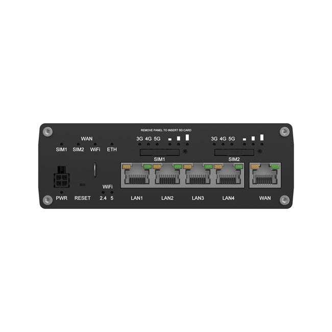 Teltonika RUTM52 Dual 5G Router, 5G dual SIM/ESIM cellular, 5 Gigabit Ethernet ports, Backward compatible with 4G(LTE Cat 20) (4)