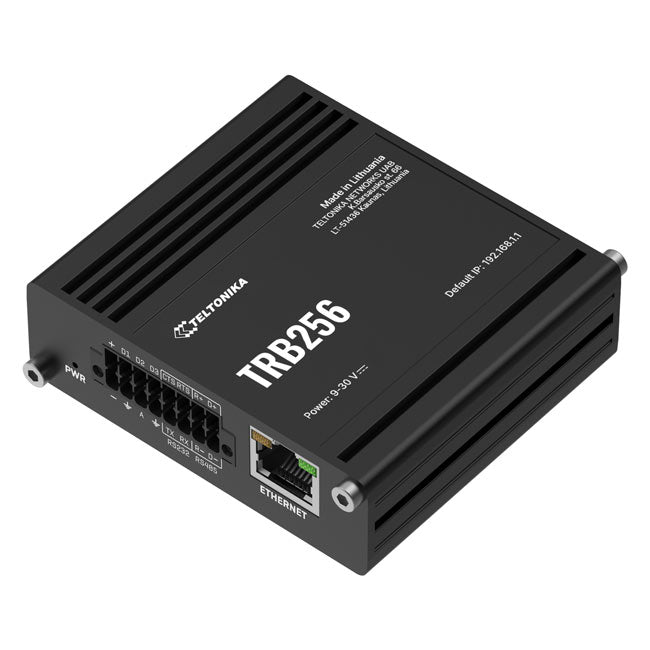 Teltonika TRB256 Industrial IoT Gateway, 4G/LTE(Cat 4), Dual SIM, 450 MHz BAND, Auto-Failover, Backup WAN, Supports DNP3, PSU excluded By Teltonika - Buy Now - NZ $383.33 At The Tech Geeks New Zealand