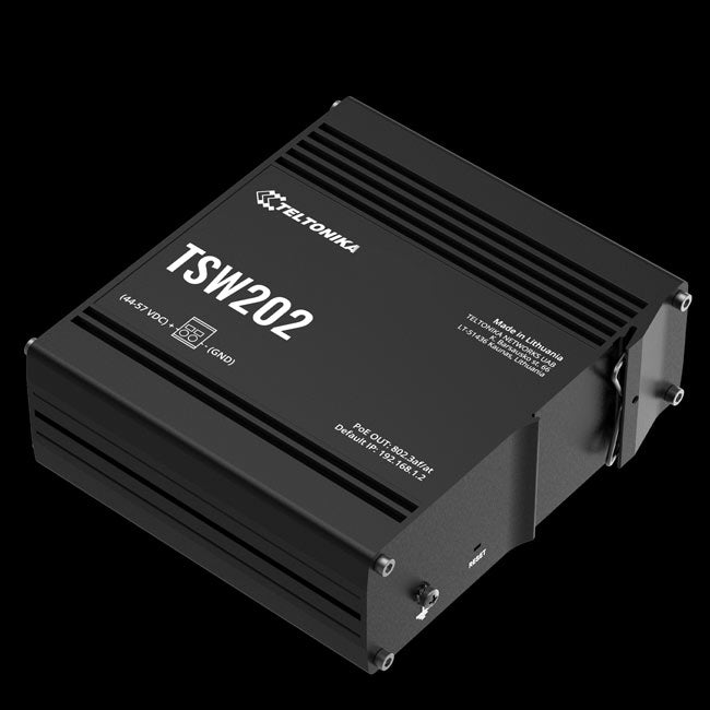 Teltonika TSW202 Managed PoE+ Ethernet Switch, Supports Profinet, 2 SFP Ports, 8 Gigabit Ethernet Ports Providing 30W of Powe (2)