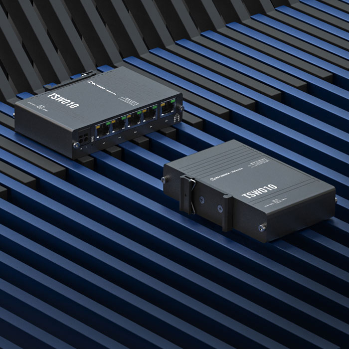 Teltonika TSW010 DIN Rail Ethernet Switch, 5x Ethernet Ports with speeds of up to 100 Mbps, Integrated DIN Rail Bracket, Plug and Play, PSU excluded By Teltonika - Buy Now - NZ $73.78 At The Tech Geeks New Zealand