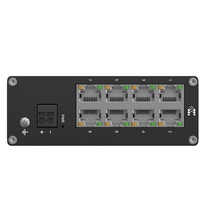 Teltonika TSW030 8-PORT ETHERNET SWITCH, 2-PIN Power Input, 10/100 Mbps,Integreated DIN Rail (Plug&Play Deployment), Supports auto MDI/MDIX crossover By Teltonika - Buy Now - NZ $106.66 At The Tech Geeks New Zealand