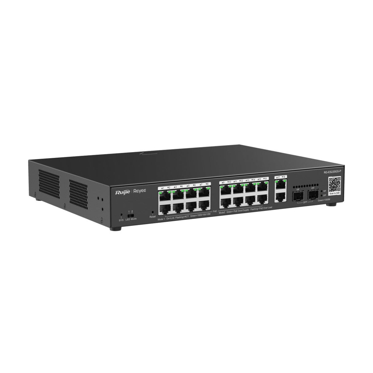 RG-ES220GS-P Ruijie Reyee 20 Port (16 Port PoE+) Switch By Ruijie - Buy Now - NZ $544.50 At The Tech Geeks New Zealand
