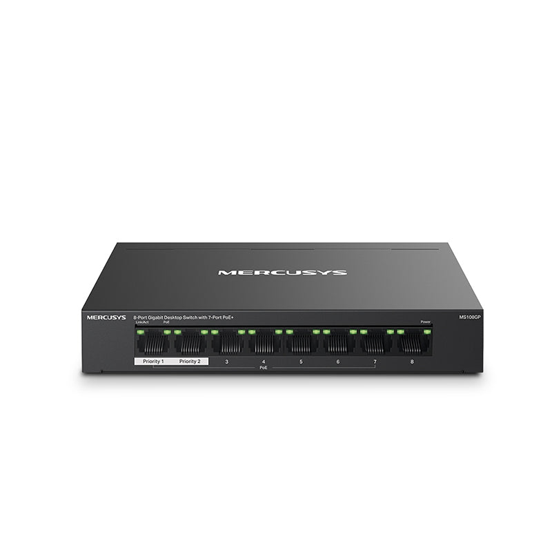 MS108GP Mercusys 8-Port Gigabit Desktop Switch with 7-Port PoE+ (2)