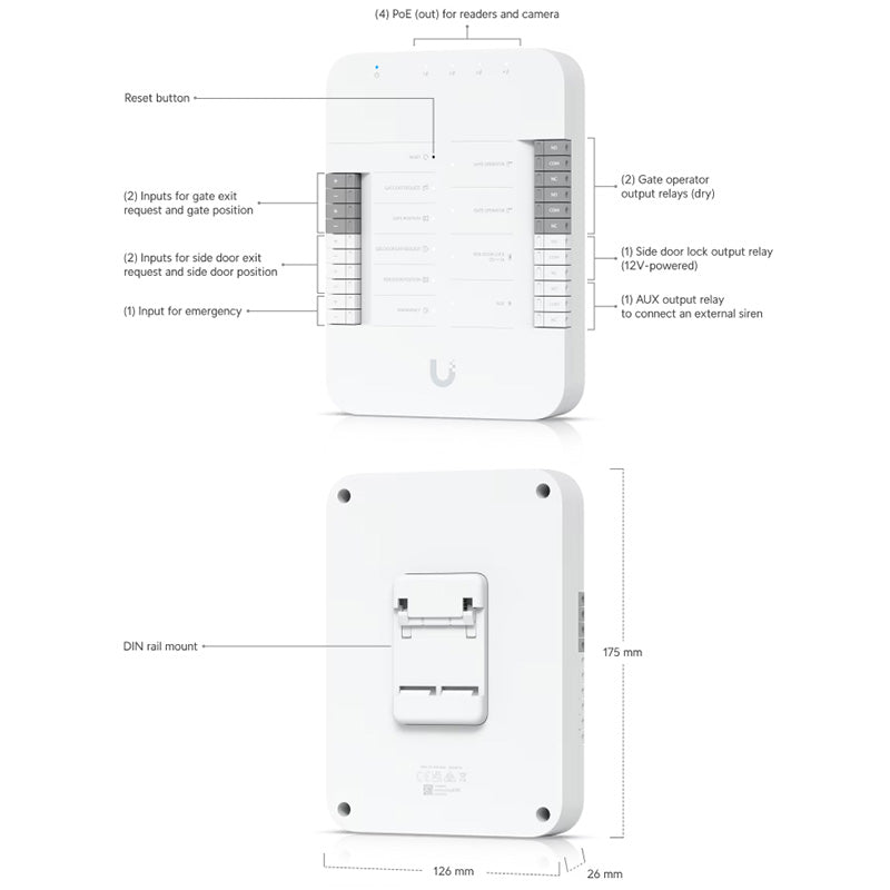UA-G3-SK-Gate Ubiquiti UniFi G3 Gate Access Starter Kit (12)
