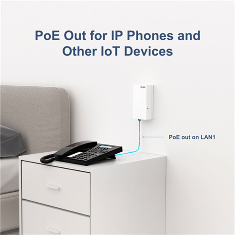 RG-AP180P-L Ruijie Wall Mount Wireless 6 Access Point (No PoE Injector) (8)