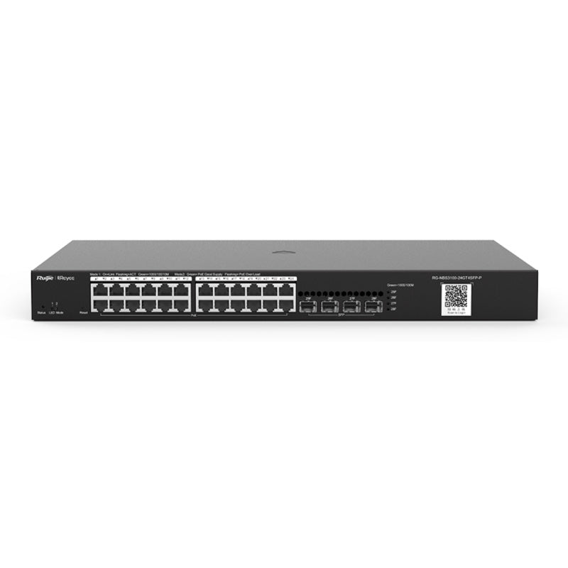 RG-NBS3100-24GT4SFP-P Ruijie Reyee 24-Port PoE+ Switch