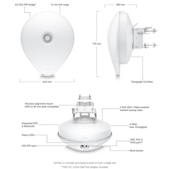 AF60-XG Ubiquiti UISP airFiber 60 XG Bridge (7)
