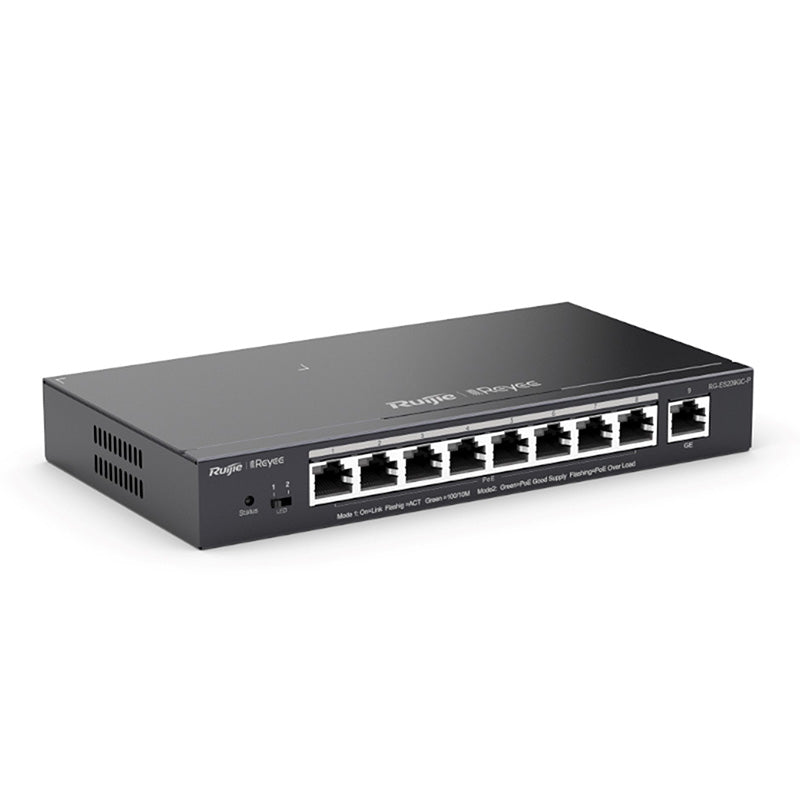 RG-ES209GC-P Ruijie Reyee 9 Port PoE+ Switch By Ruijie - Buy Now - NZ $287 At The Tech Geeks New Zealand