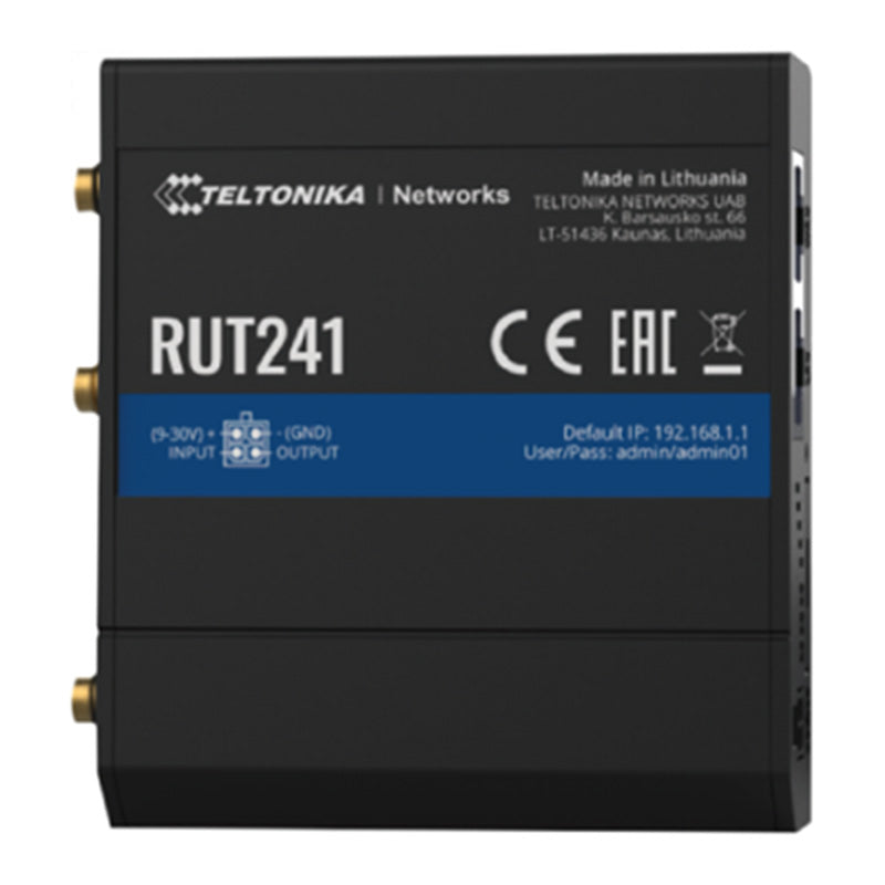 RUT241 Teltonika Industrial 4G/LTE WiFi Router By Teltonika - Buy Now - NZ $416.06 At The Tech Geeks New Zealand