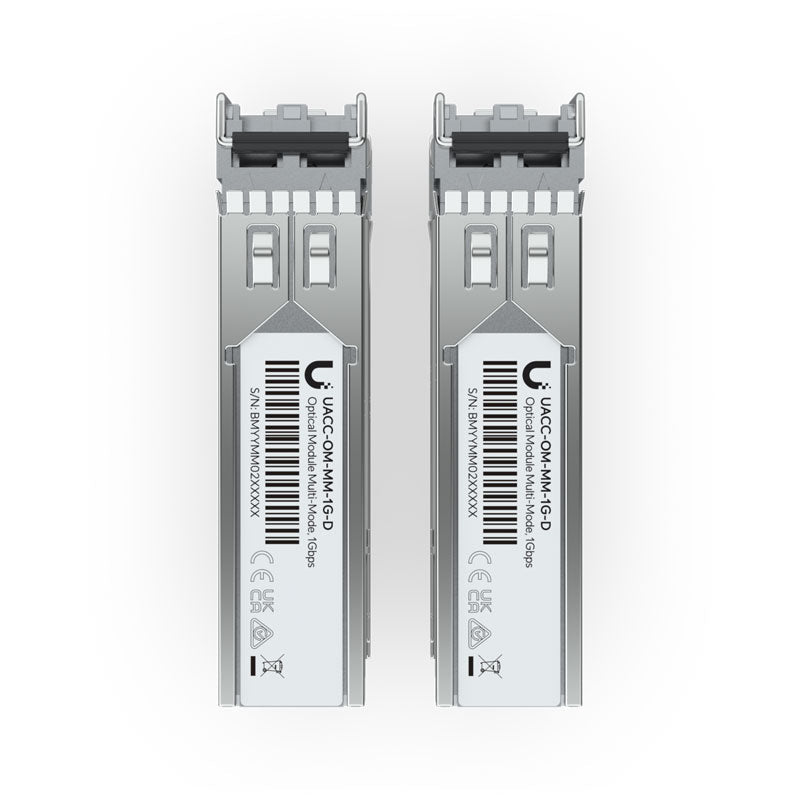 UACC-OM-MM-1G-D-2 Ubiquiti UFiber SFP Multi-Mode 1G Module 2-Pack (2)