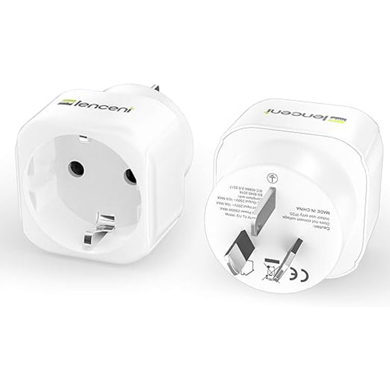 EU to AU Travel Adapter (2 Pack) By The Tech Geeks - Buy Now - NZ $42.35 At The Tech Geeks New Zealand