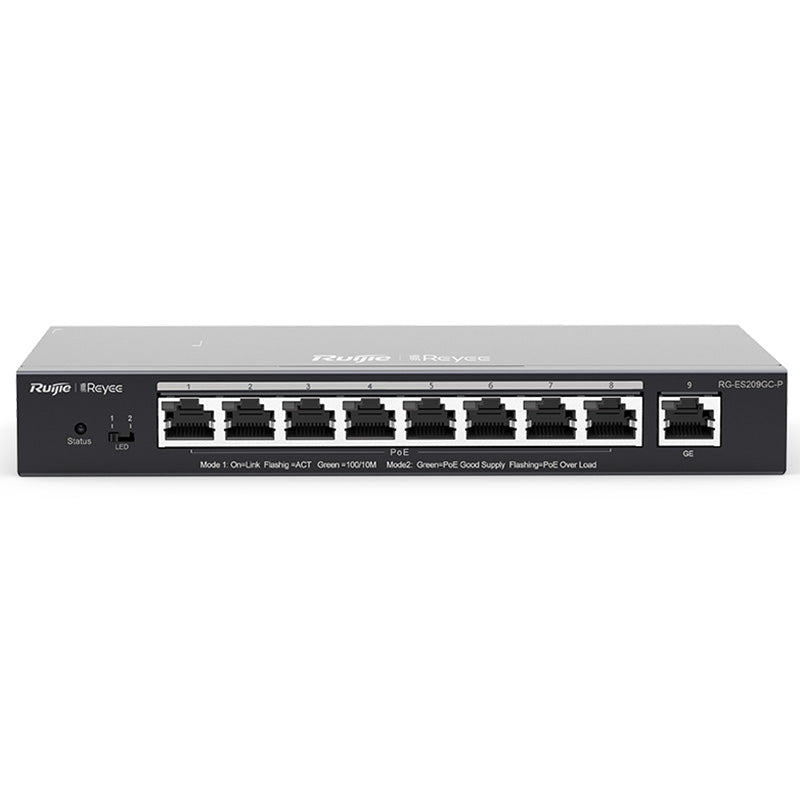RG-ES209GC-P Ruijie Reyee 9 Port PoE+ Switch By Ruijie - Buy Now - NZ $287 At The Tech Geeks New Zealand