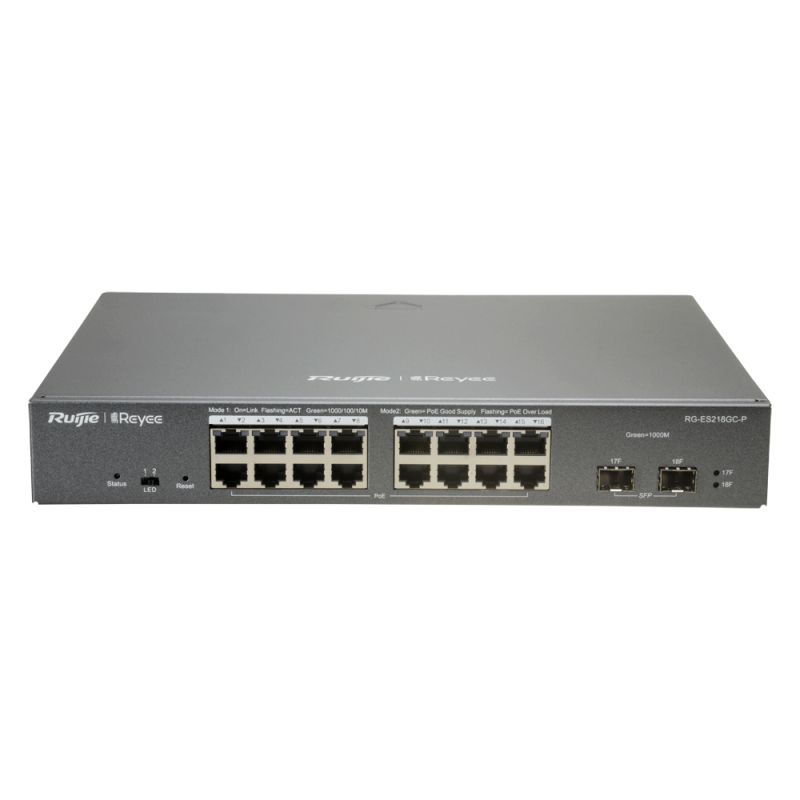RG-ES218GC-P Ruijie Reyee 18 Port PoE+ Switch